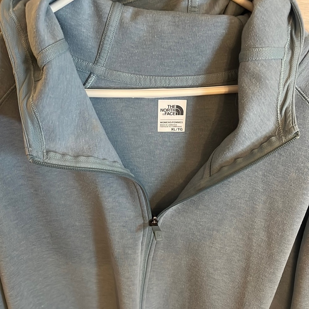 Long North Face zip up - like New